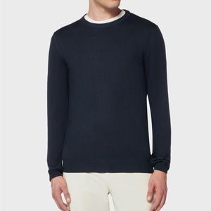 Boglioli men’s M dark blue virgin wool pull over